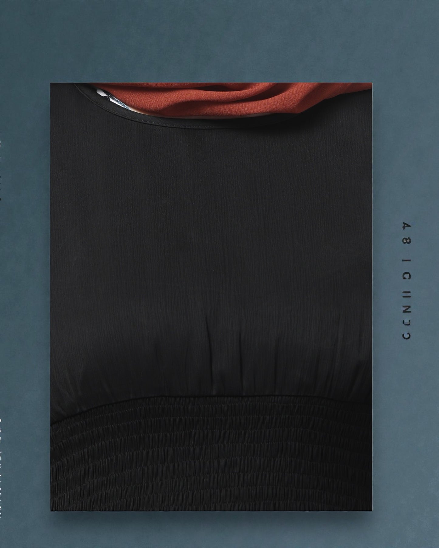 Inner For Abaya in Tiktok Fabric with Smocked Waist & Sleeves To be Worn With A Proper Abaya