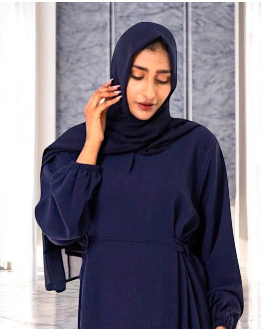 A-Line Abaya In CEY Crush Fabric
