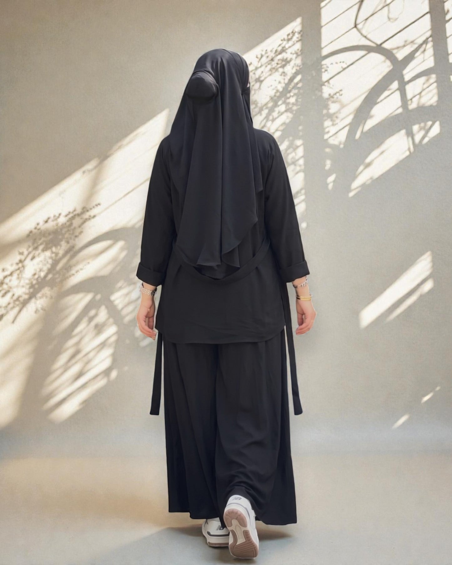 Co-Ord Abaya Set With Designer Top