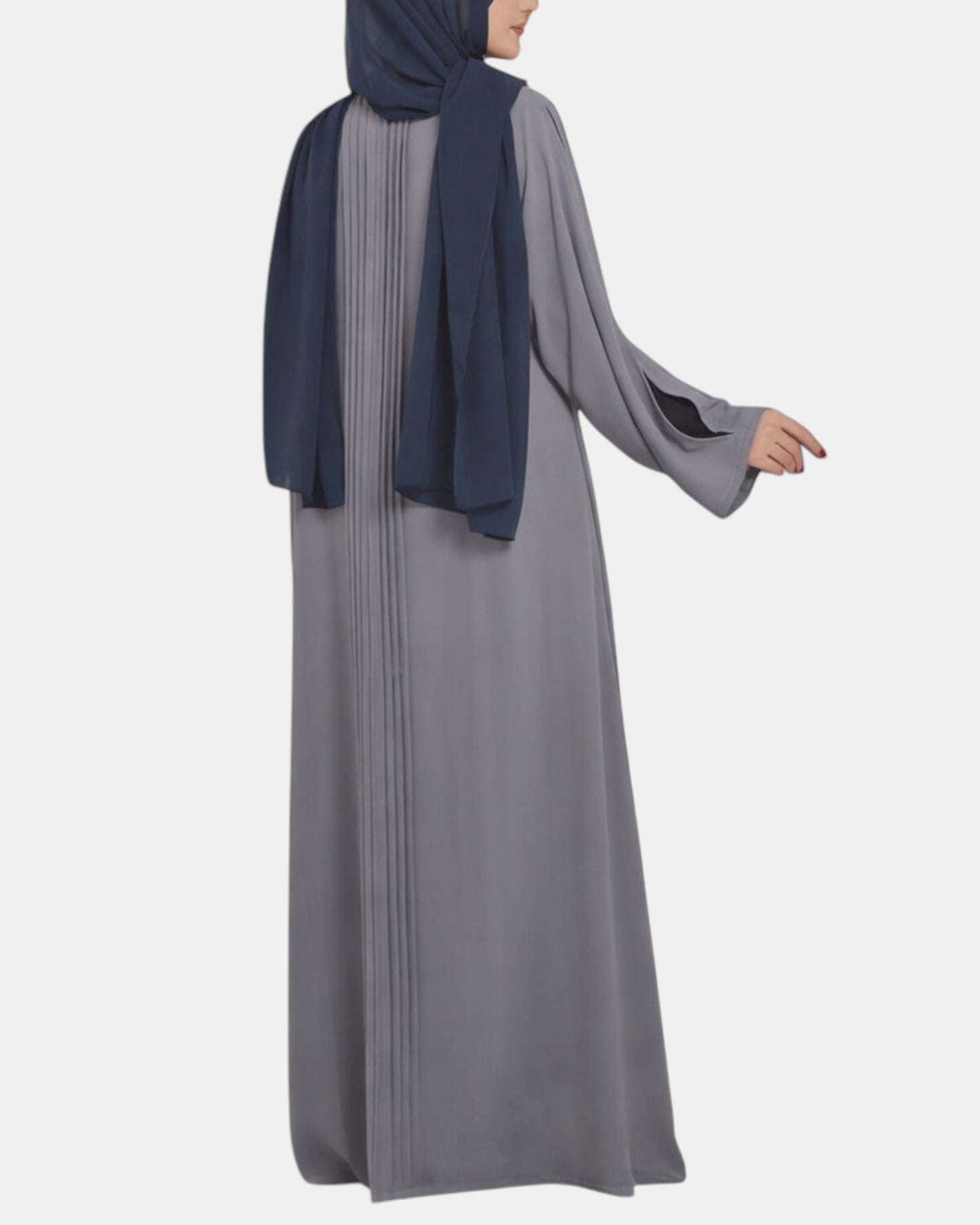 Dual Tone Designer Abaya in Premium Firdaus Fabric