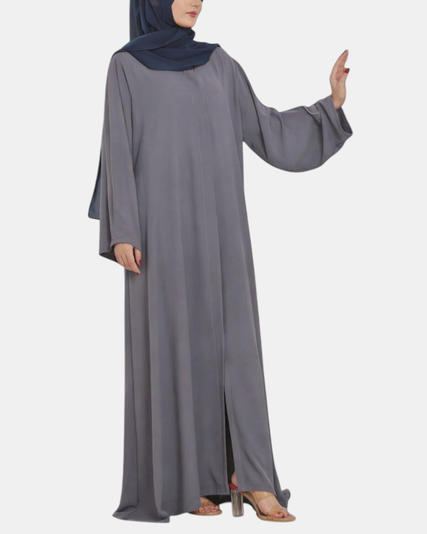 Dual Tone Designer Abaya in Premium Firdaus Fabric