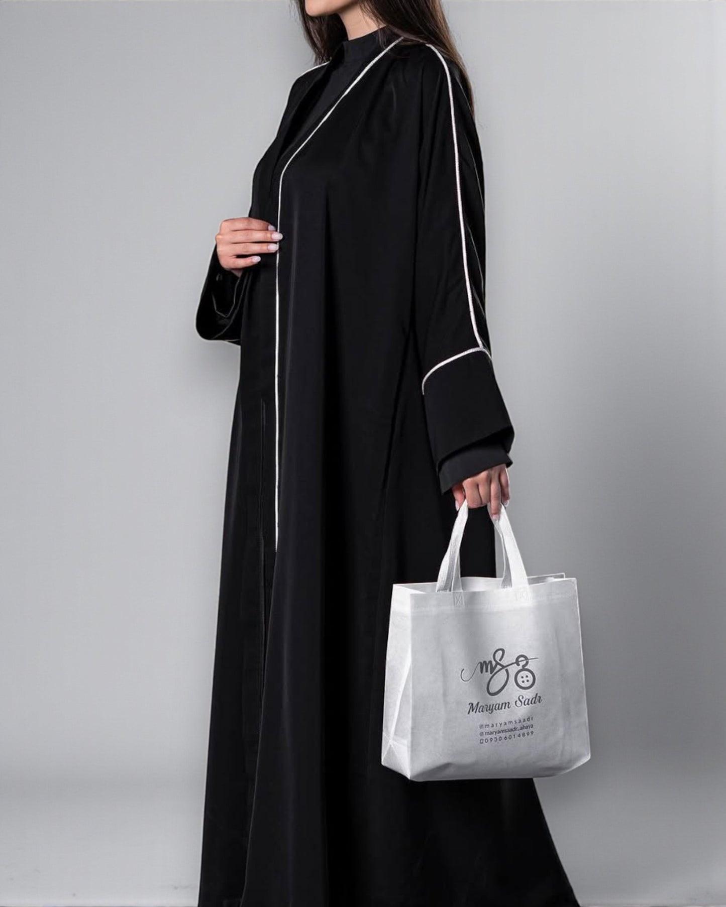 Everyday Abaya With Contrast Piping