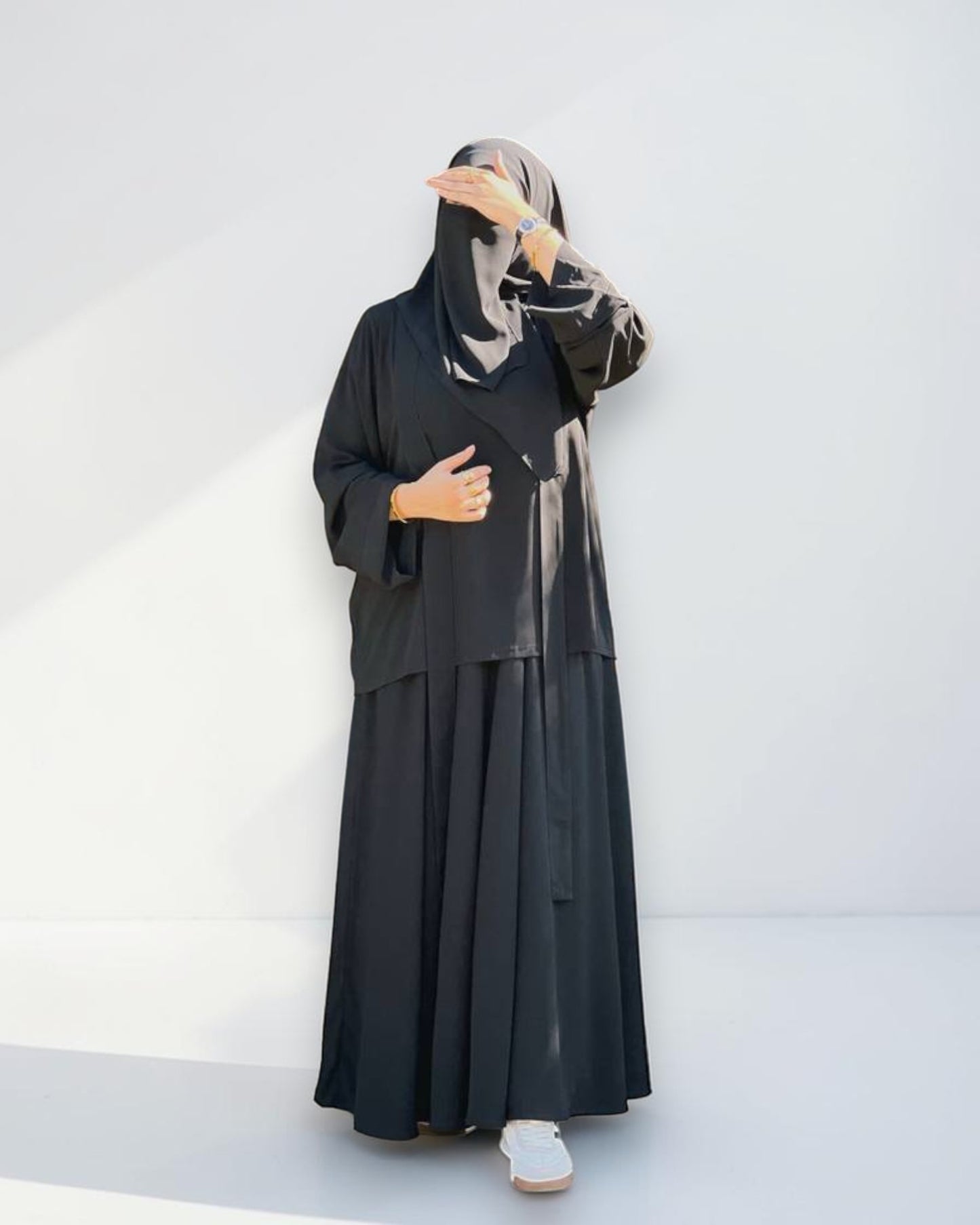 Co-Ord Abaya Set With Designer Top