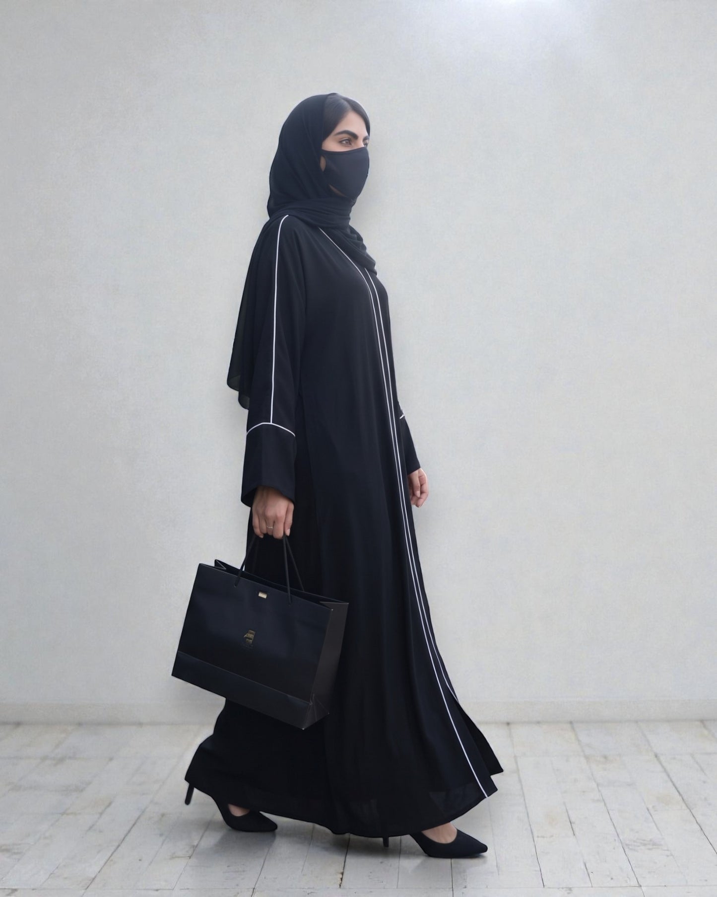 Everyday Abaya With Contrast Piping