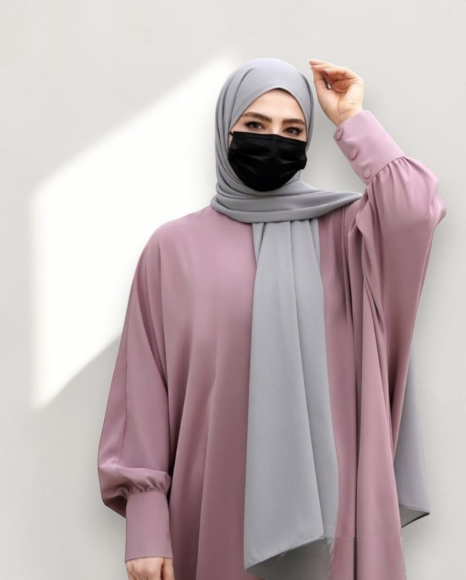 Free Size Burqa With Cuffed Sleeves